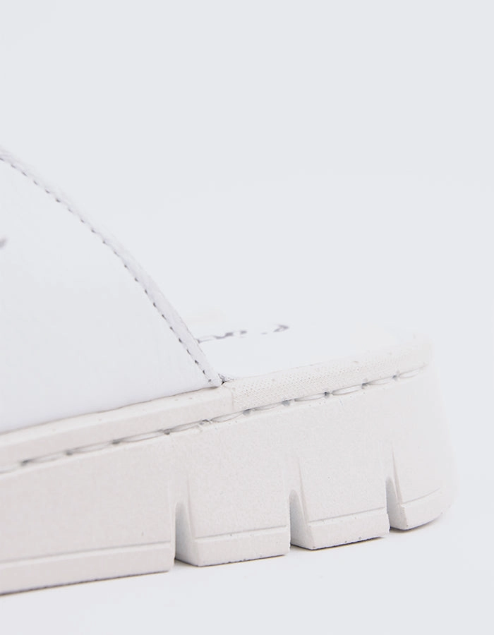 Corsham White Leather