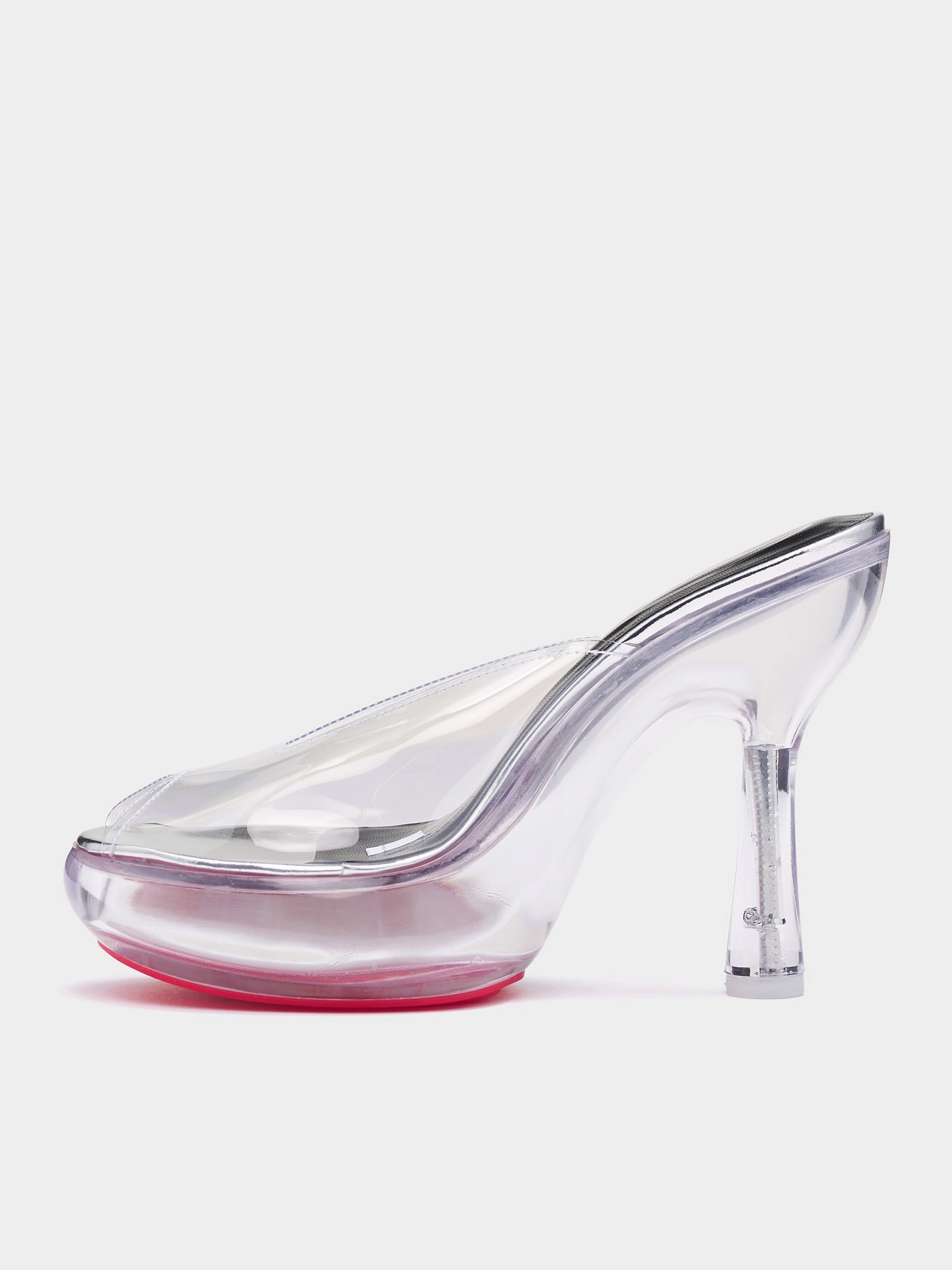 D-Lake Platform Sdl Heels (Y03665-P8256-TRANSPARENT-SILVE)