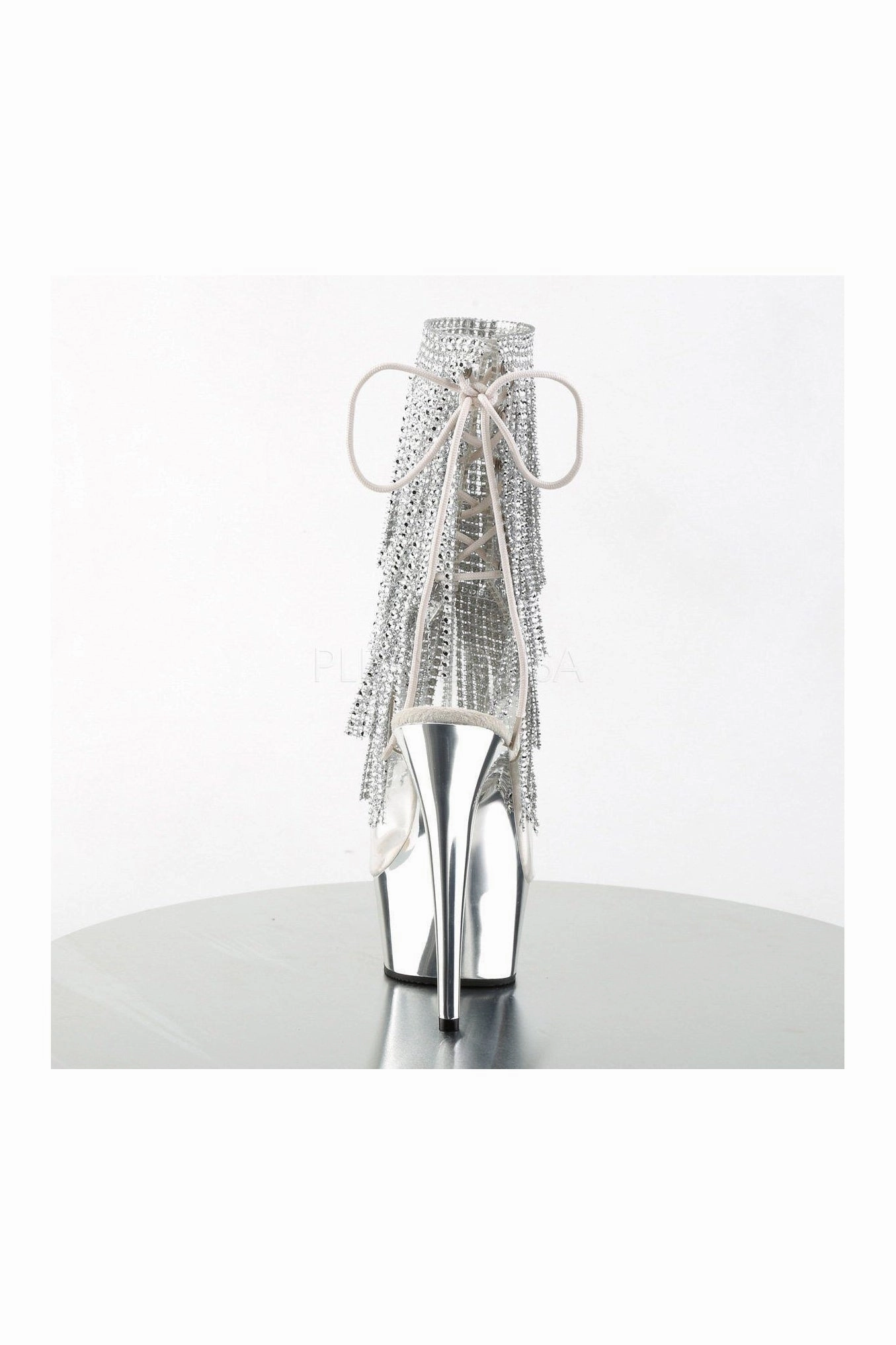 DELIGHT-1017RSF Platform Boot  | Clear Vinyl