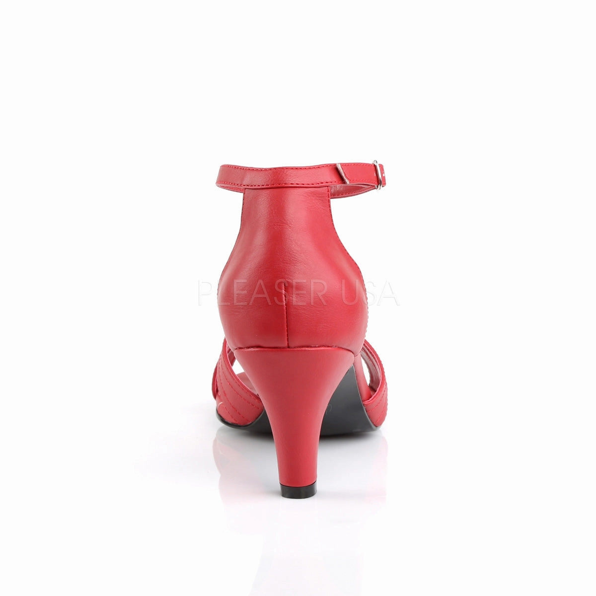 DIVINE-435  Red Faux Leather