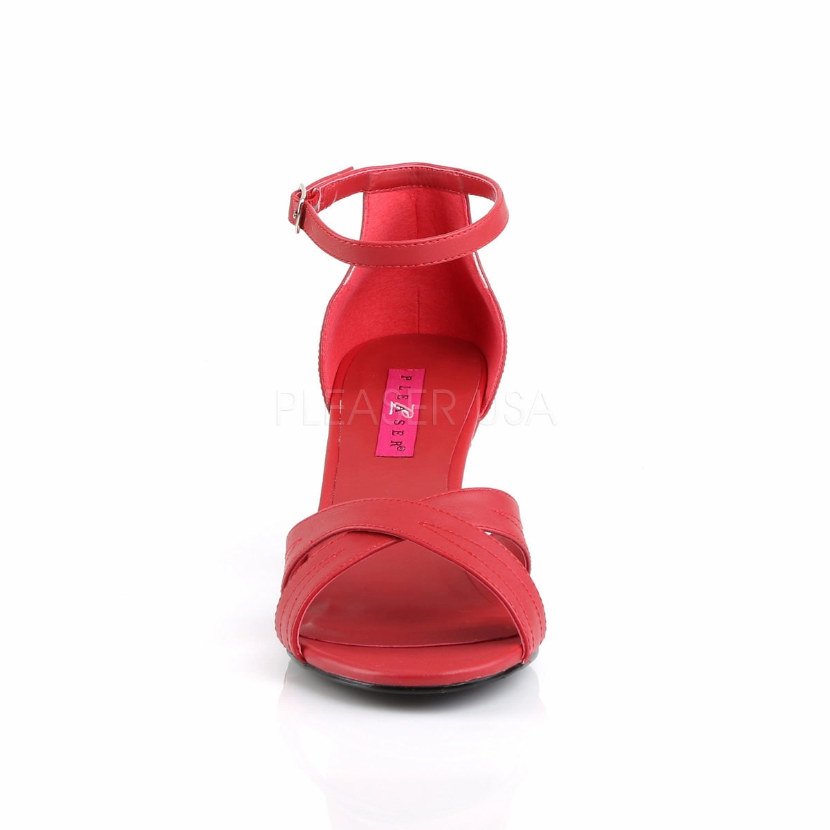 DIVINE-435  Red Faux Leather