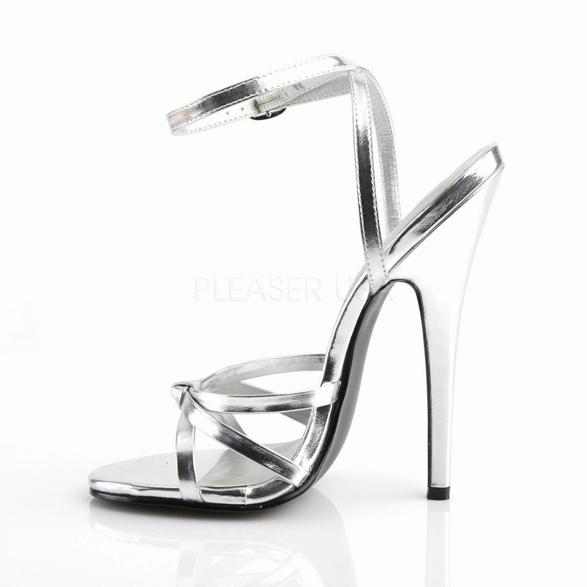 DOMINA-108  Silver Metallic Pu