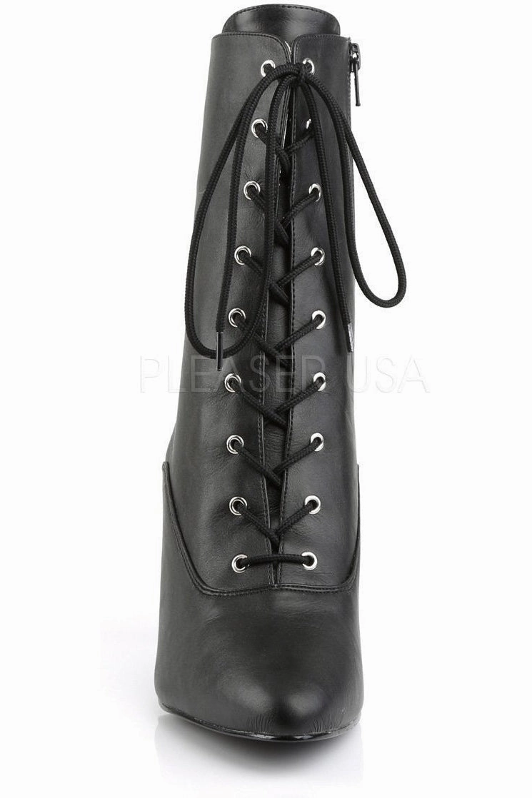 DREAM-1020 Ankle Boot | Black Faux Leather