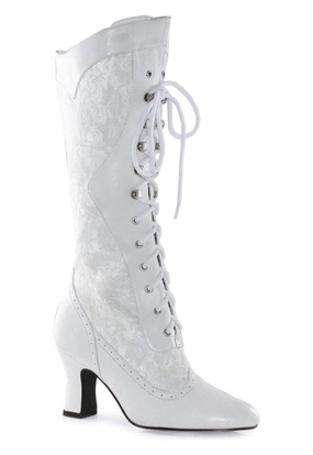 Ellie 253-REBECCA 2.5" Ankle Boot With Lace And Zipper