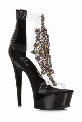 Ellie Shoes 609-LARA Stiletto With Rhinestone Upper