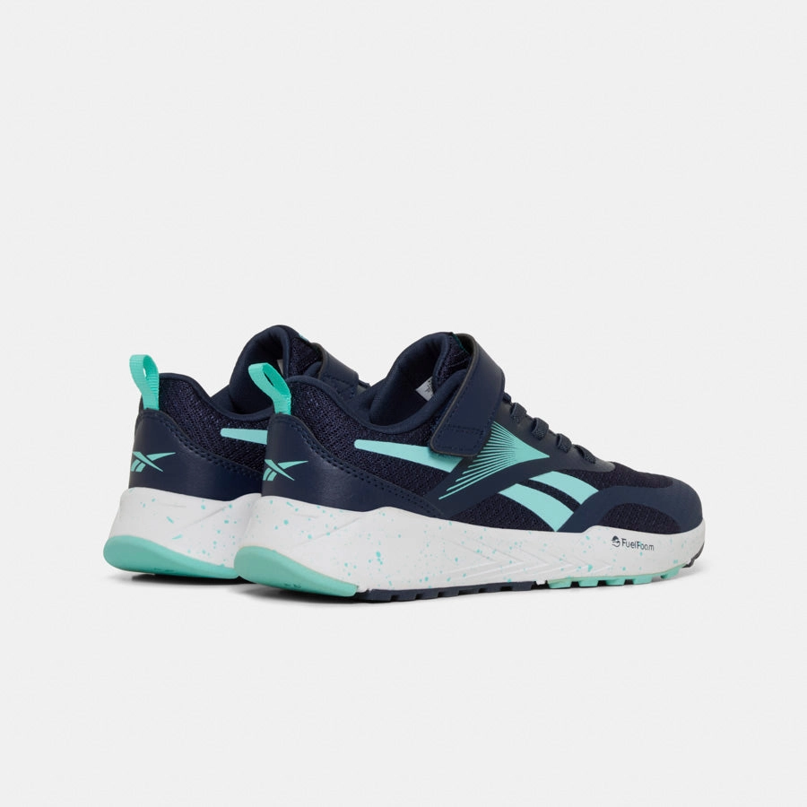 Energen Run Elastic L&t Strap Vectornavy/Alaqua/White