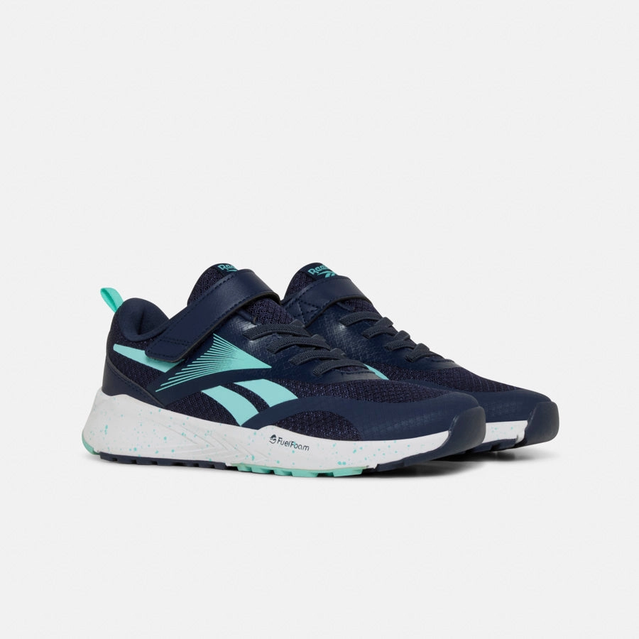 Energen Run Elastic L&t Strap Vectornavy/Alaqua/White