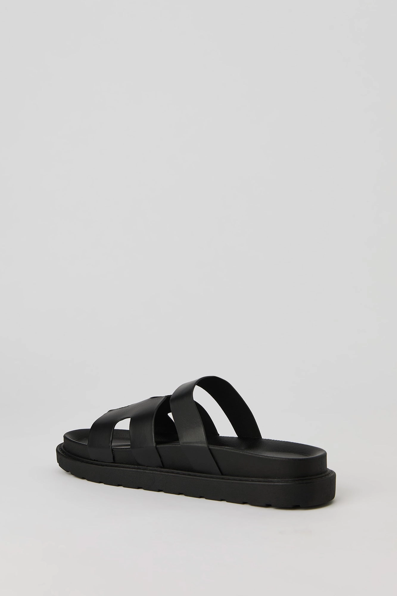 Faux Leather H Band Sandal