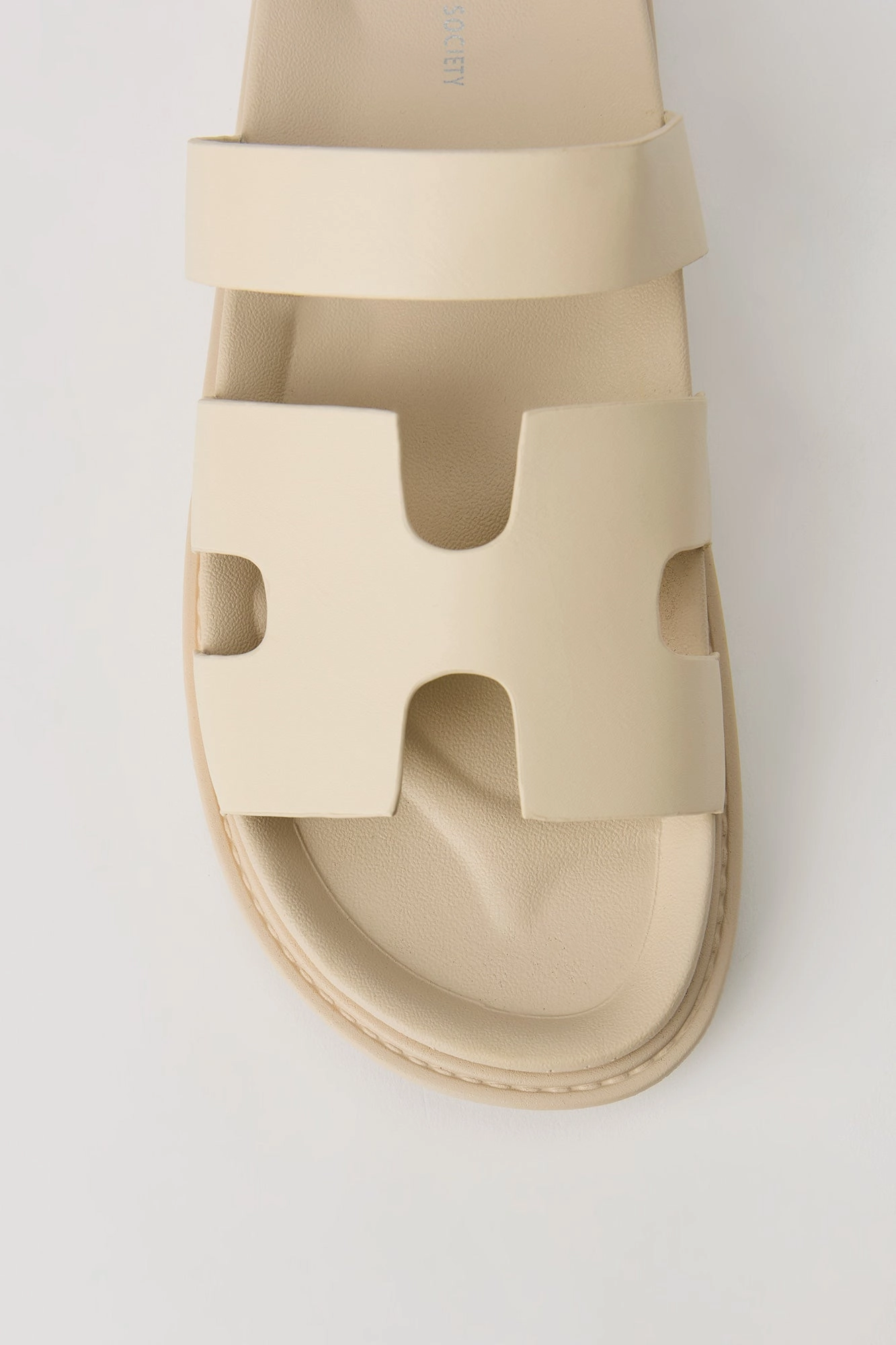 Faux Leather H Band Sandal