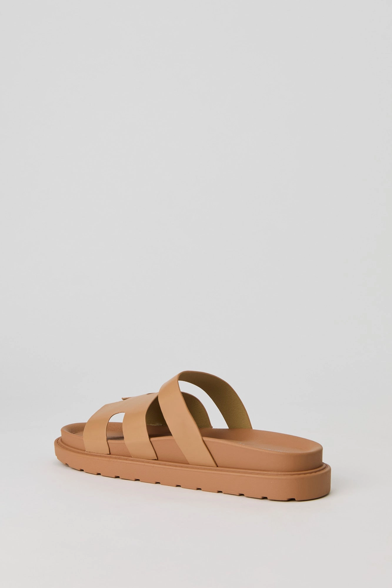 Faux Leather H Band Sandal