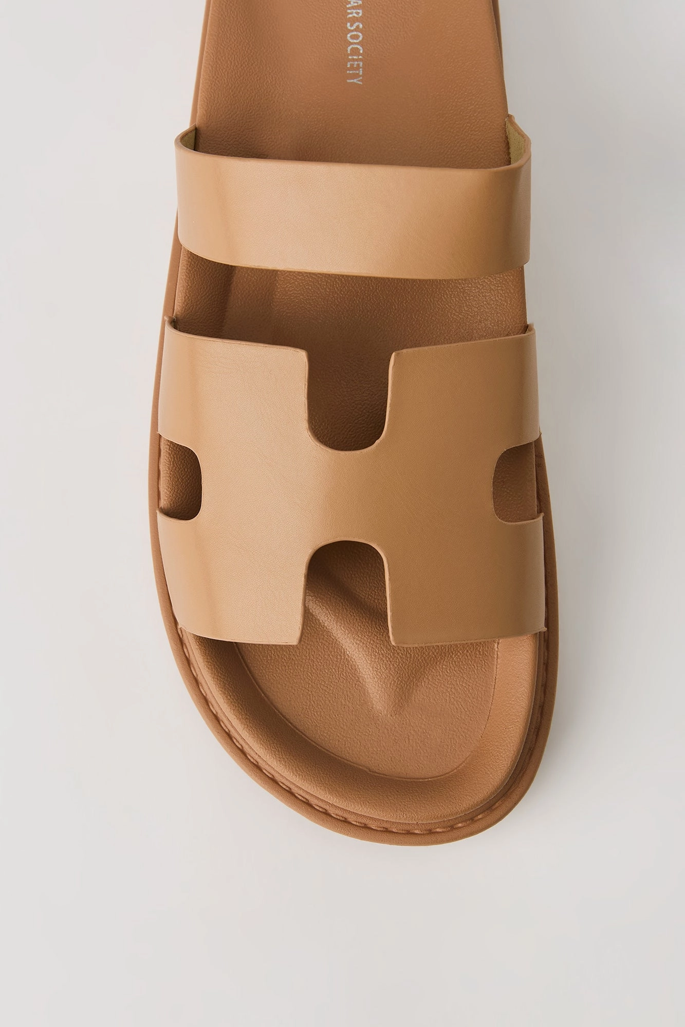 Faux Leather H Band Sandal