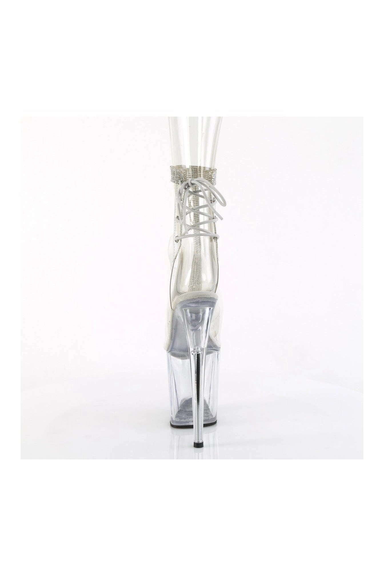 FLAMINGO-1018C-2RS Clear Vinyl Ankle Boot