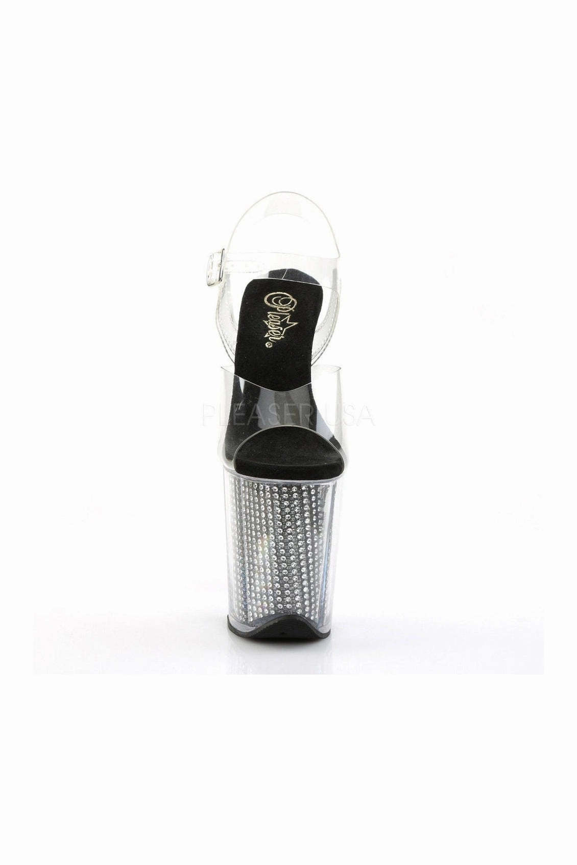 FLAMINGO-808SRS Platform Sandal  | Black Vinyl