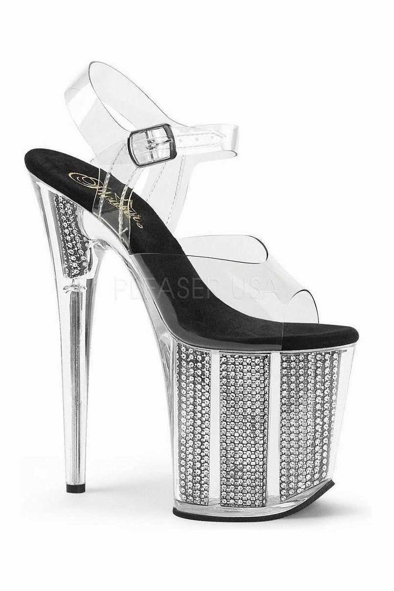 FLAMINGO-808SRS Platform Sandal  | Black Vinyl