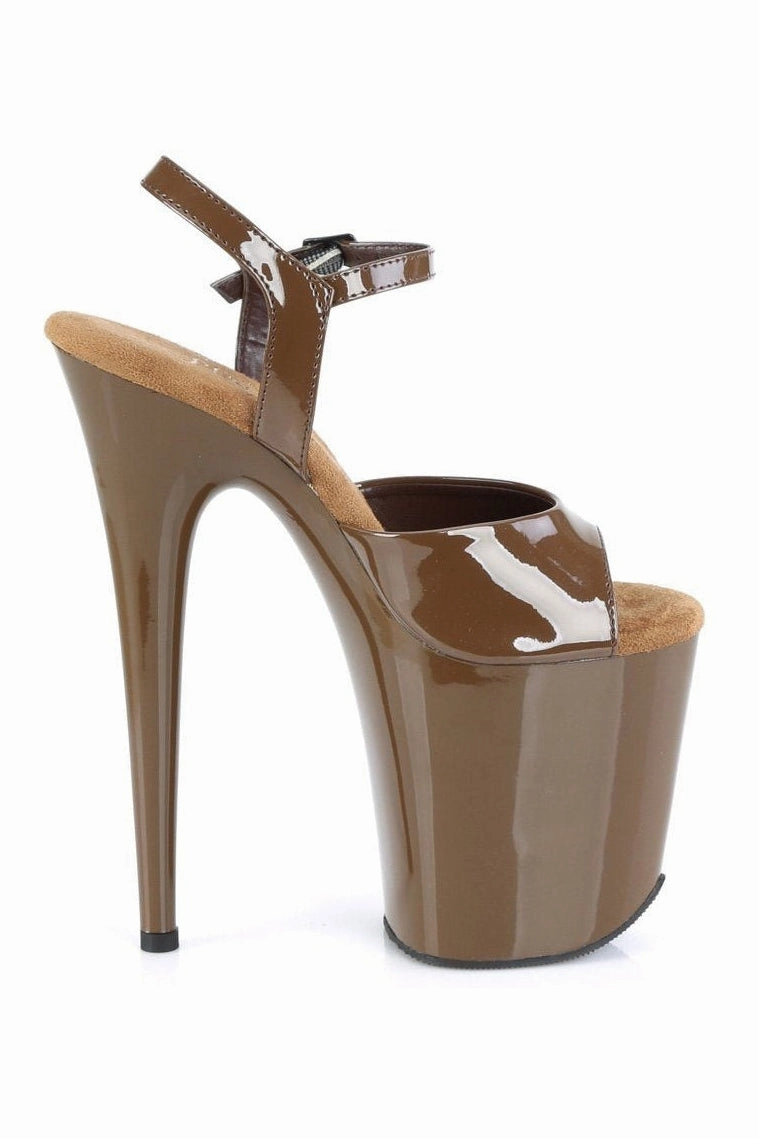 FLAMINGO-809 Sandal | Brown Patent