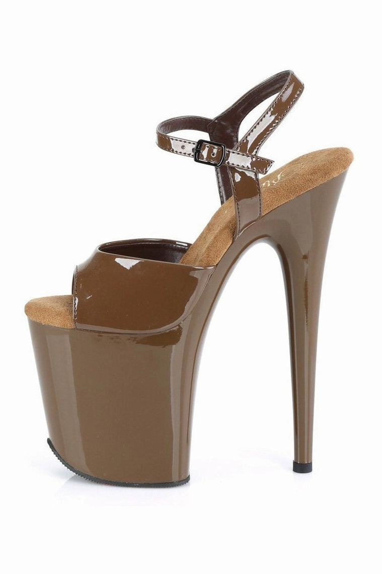 FLAMINGO-809 Sandal | Brown Patent