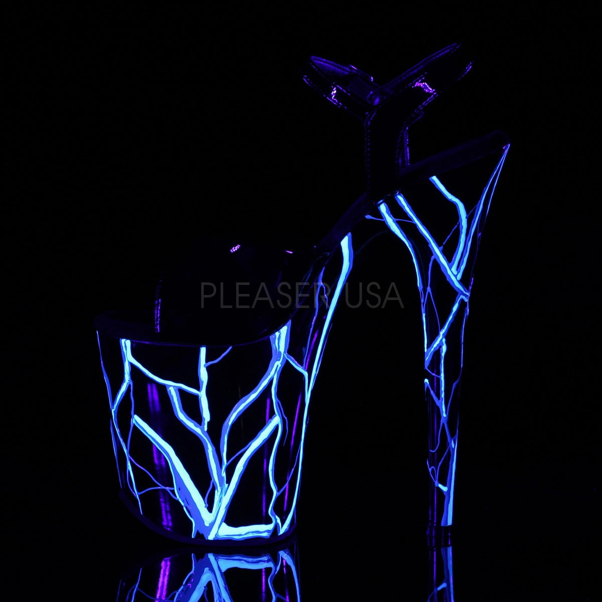 FLAMINGO-809NLB  Black/Black-Neon Blue