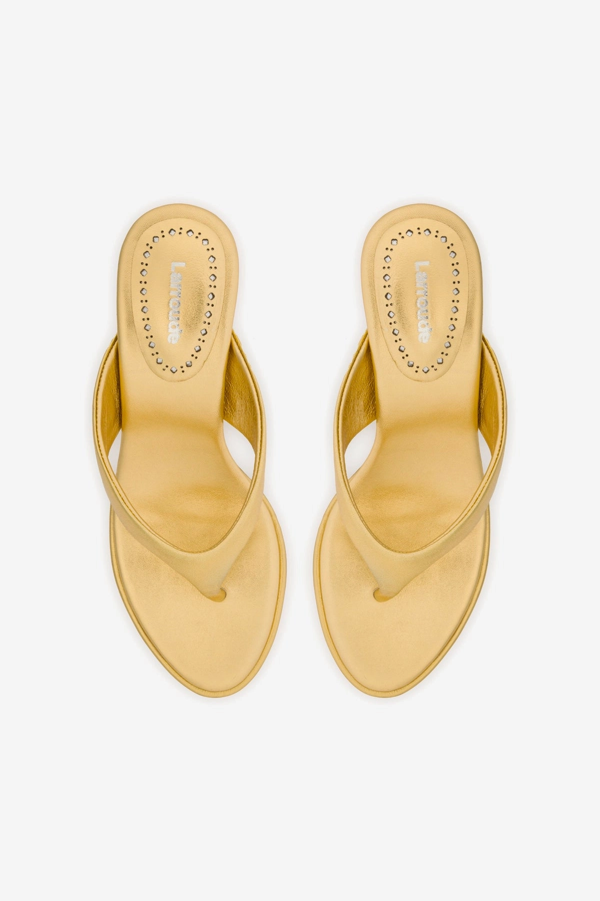 Gaia Sandal In Gold Metallic Leather
