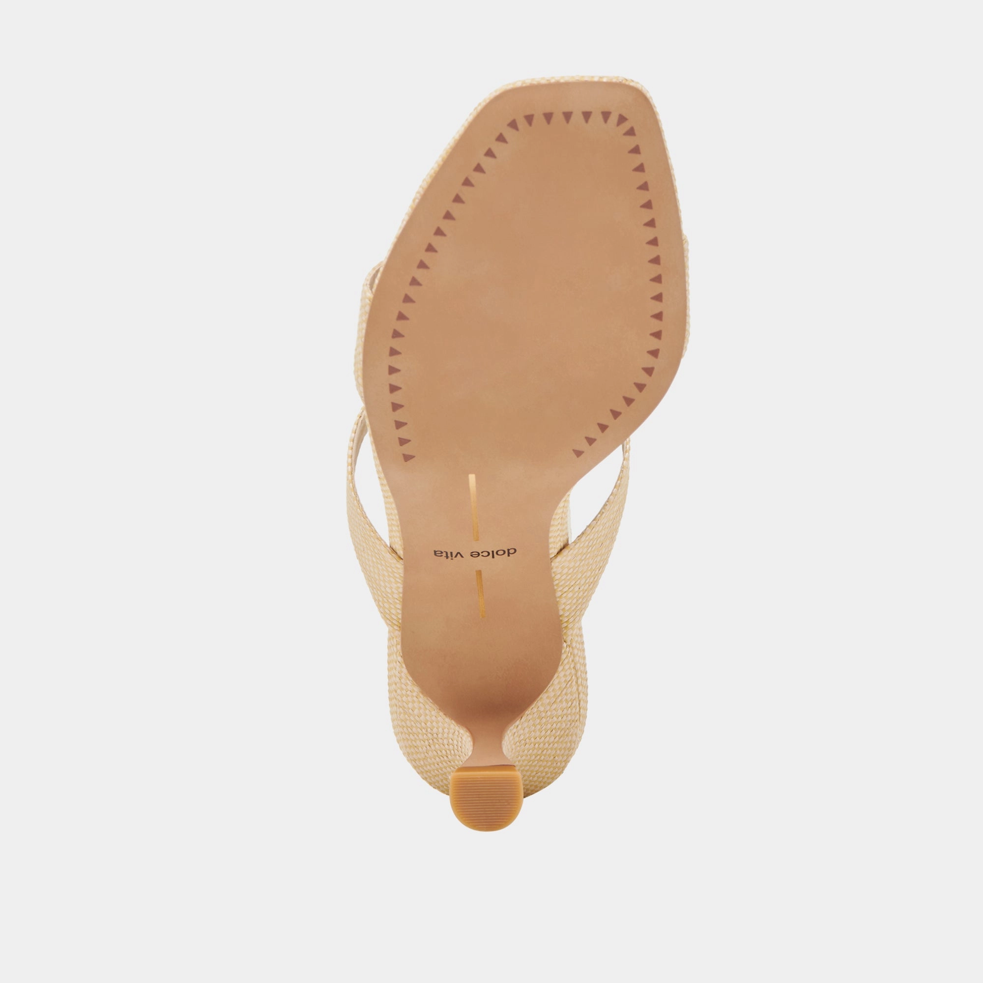 GENORA WIDE HEELS LT NATURAL WOVEN RAFFIA