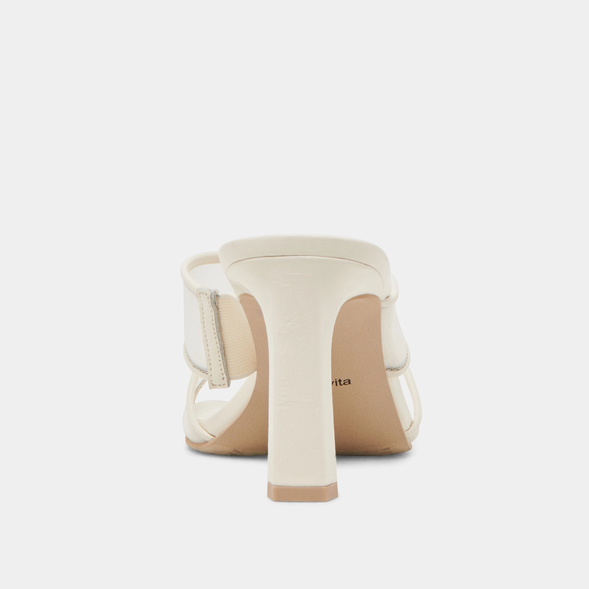 GITEL WIDE HEELS OFF WHITE MESH