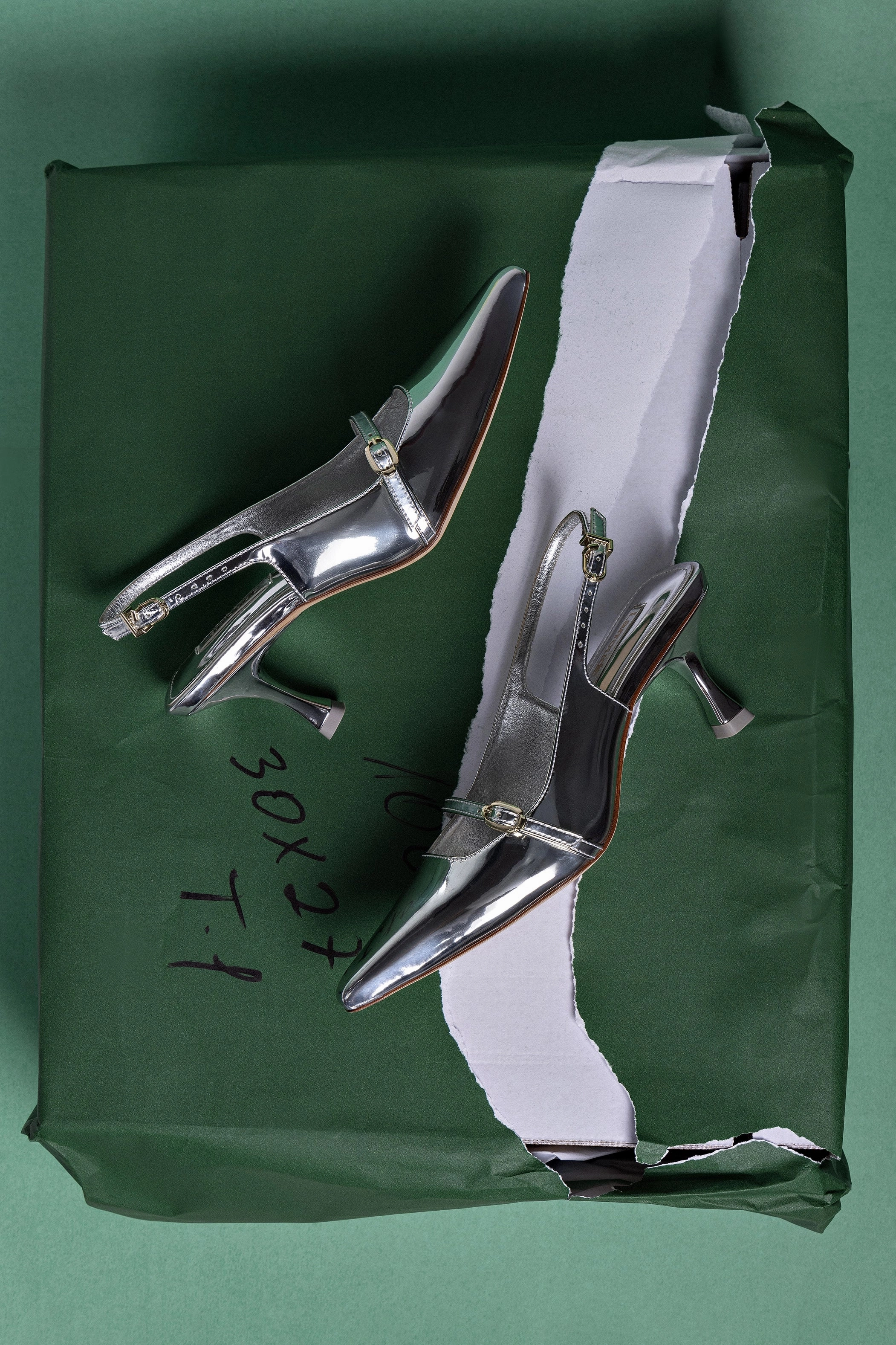 Ines Pump In Silver Specchio