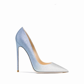 Josephine Silver-Pink Sequin Beige Bottom Heels