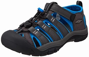 Keen Unisex Kinder Newport H2 Sandale. Grau (Magnet/Brilliant Blue). 25/26 EU