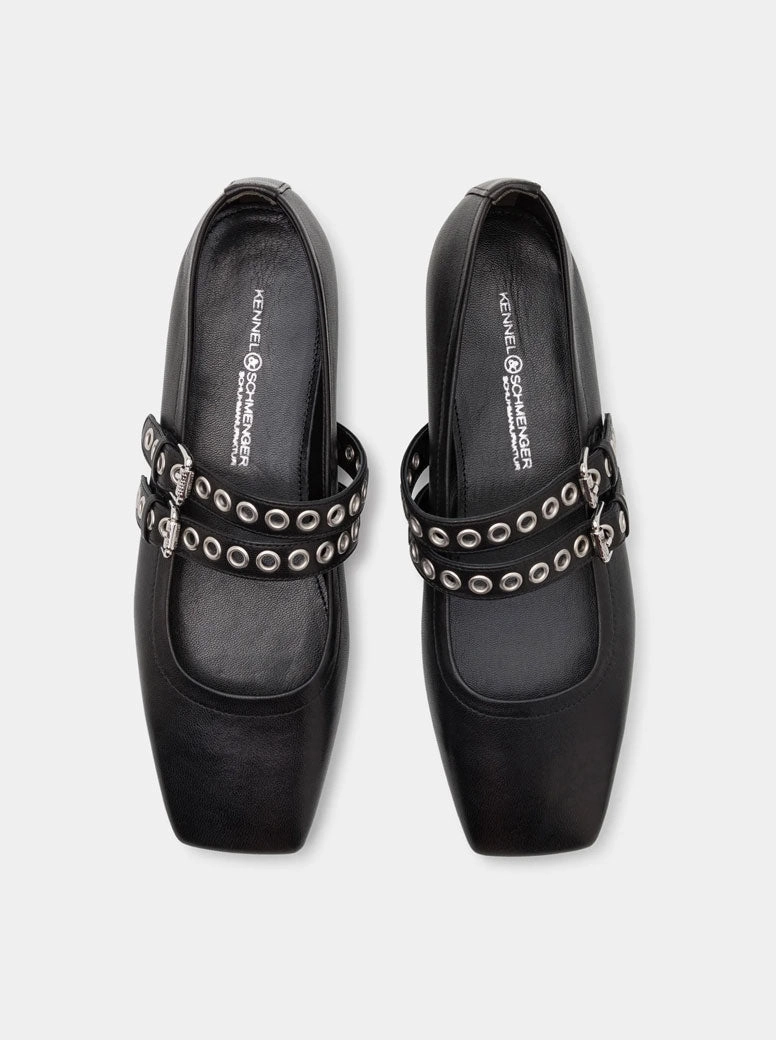 Leila black leather