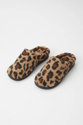 Leora Leopard Slippers