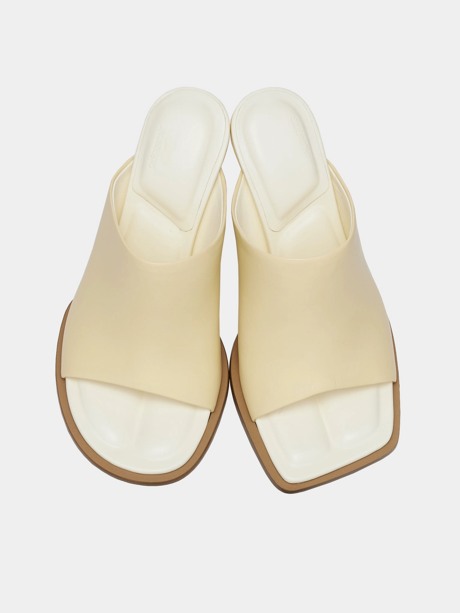 Les Mules Rond Carré (231FO047-3073-110-OFFWHITE)