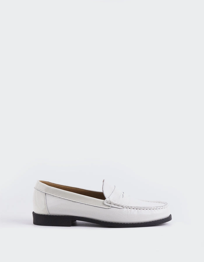 Lettine Off White Naplack Leather