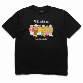 Market Gorpcore Bears Tee - Washed Black
