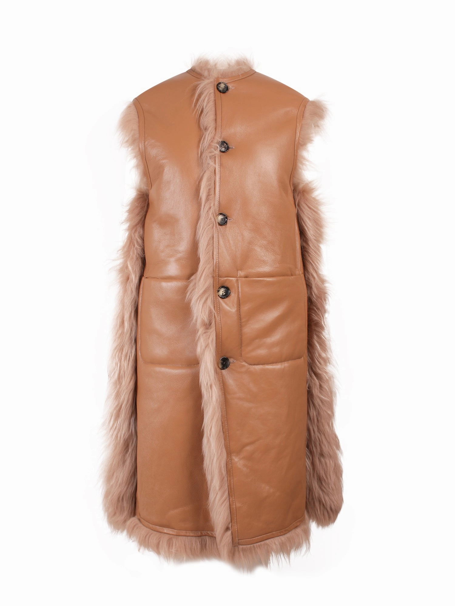 Marni Reversible Mid-Length Furry Waistcoat