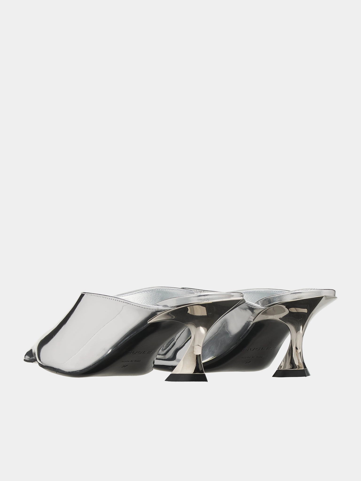 Metallic Leather Fang 55 Mules (SC021-CM012-METALLIC)