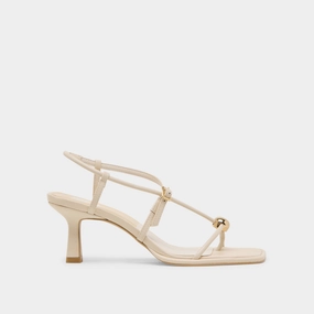 MYLEE HEELS CREME LEATHER