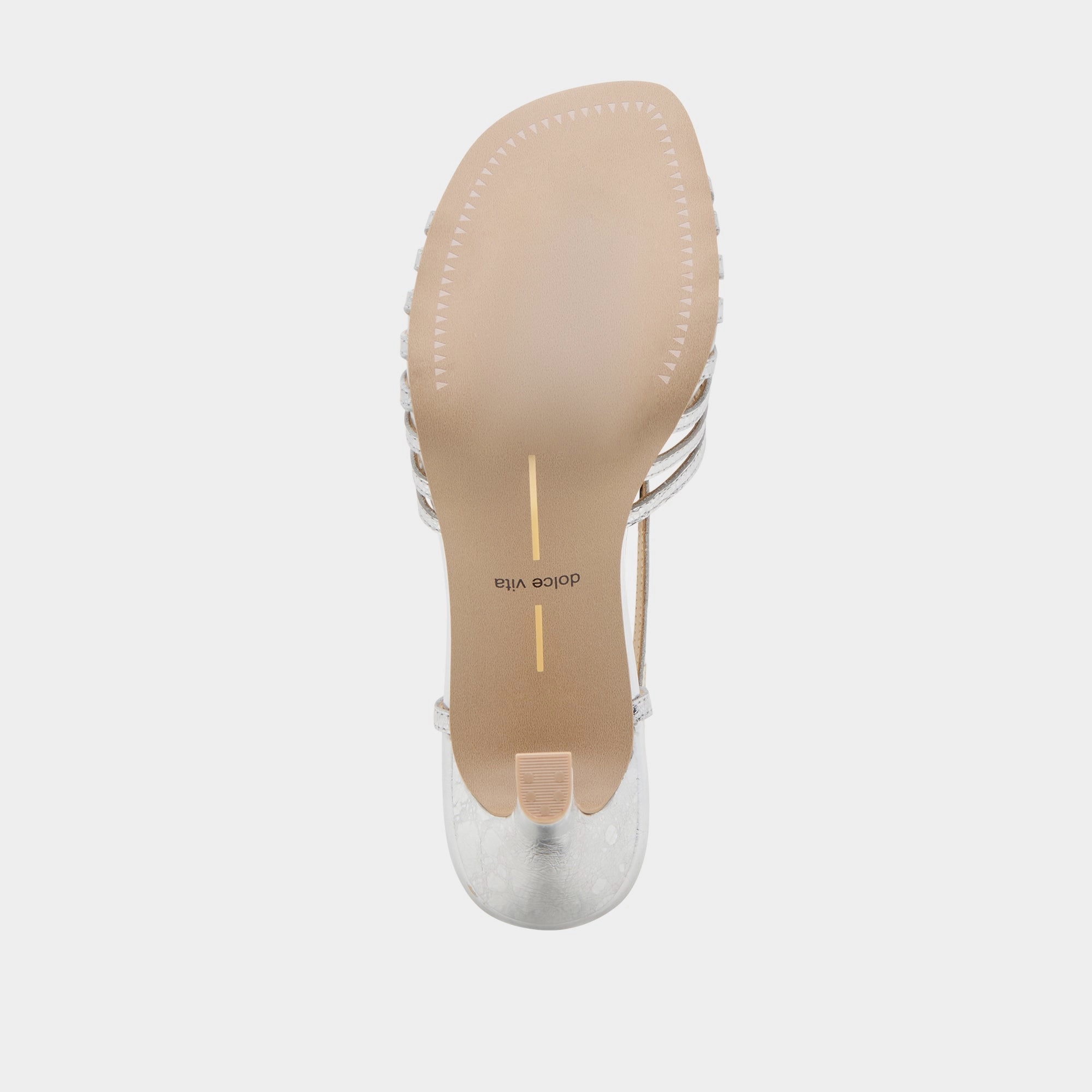 NIVANA HEELS SILVER DISTRESSED LEATHER