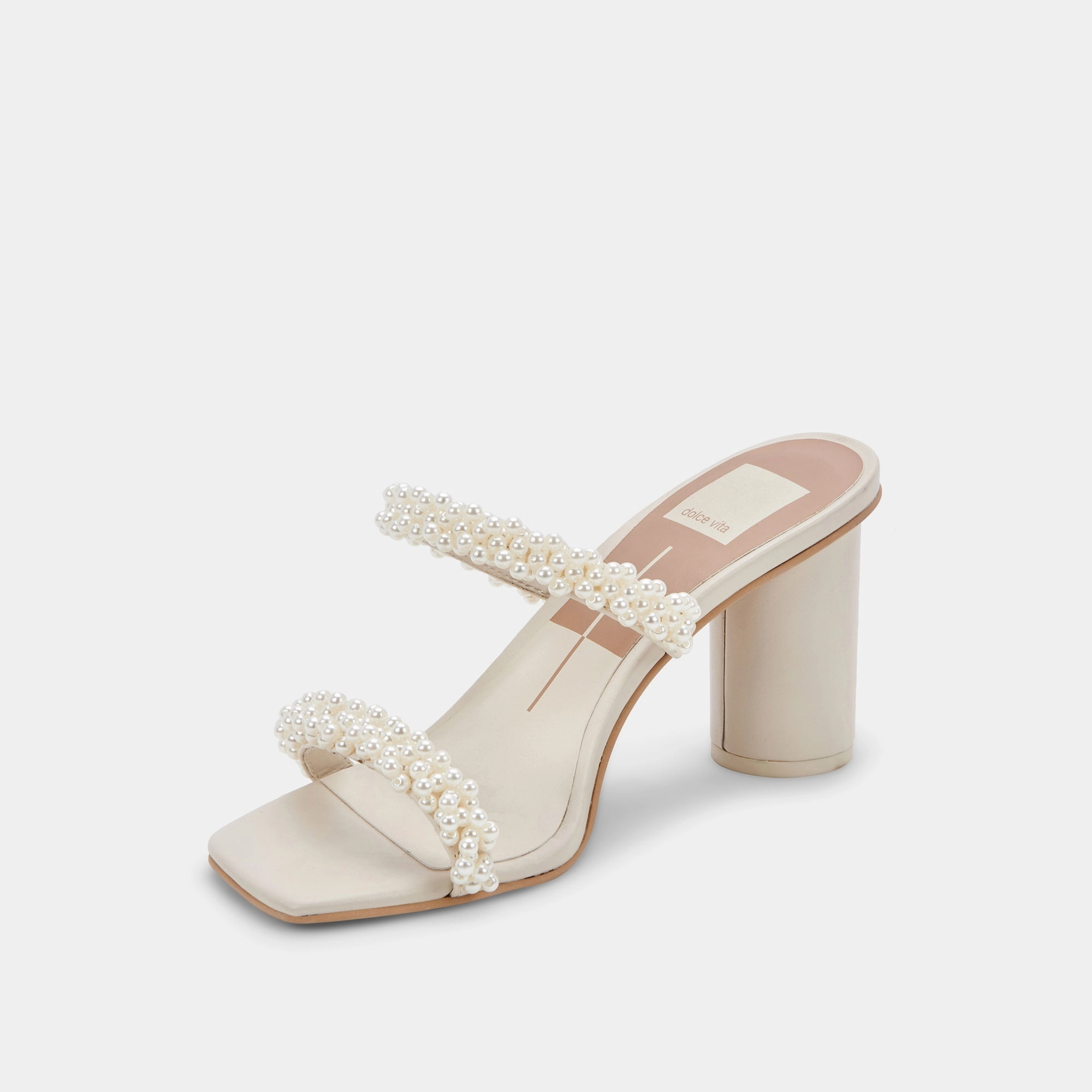 NOEL WIDE HEELS VANILLA PEARLS - re:vita