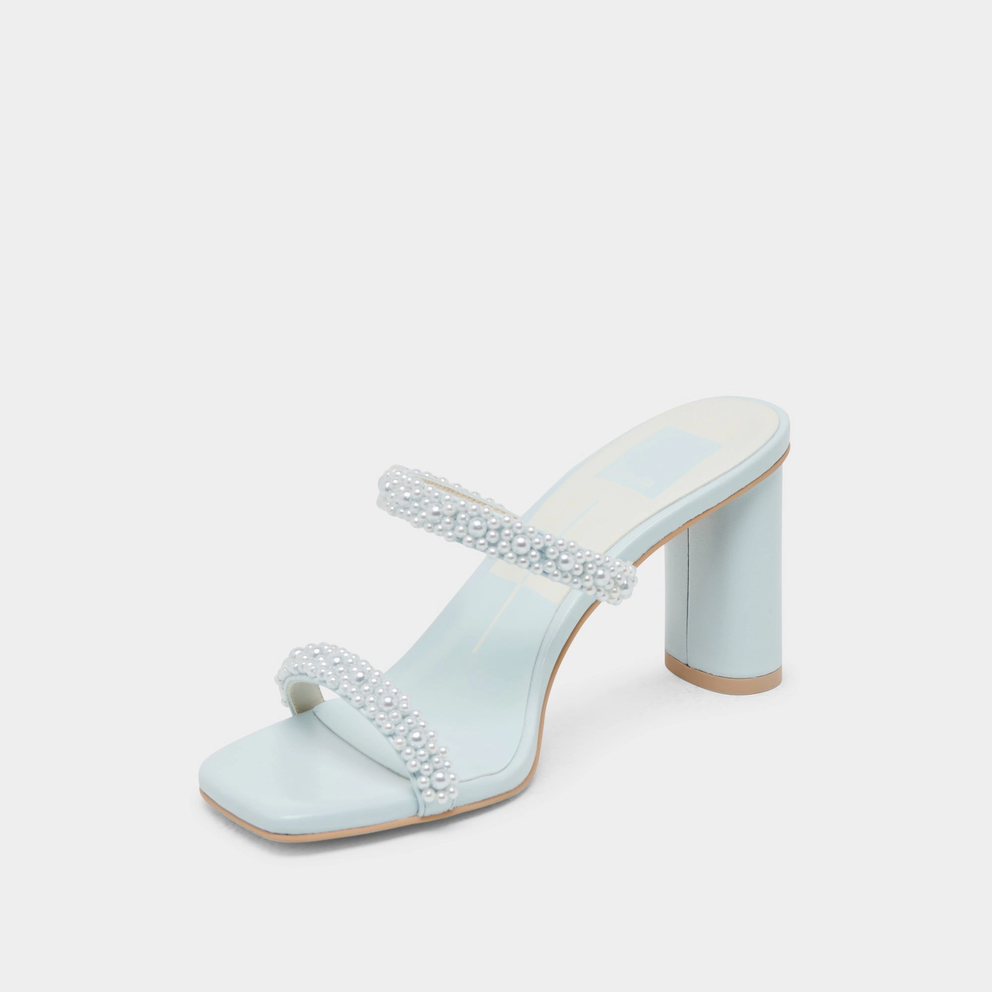 NOLAH PEARL HEELS ICE BLUE STELLA