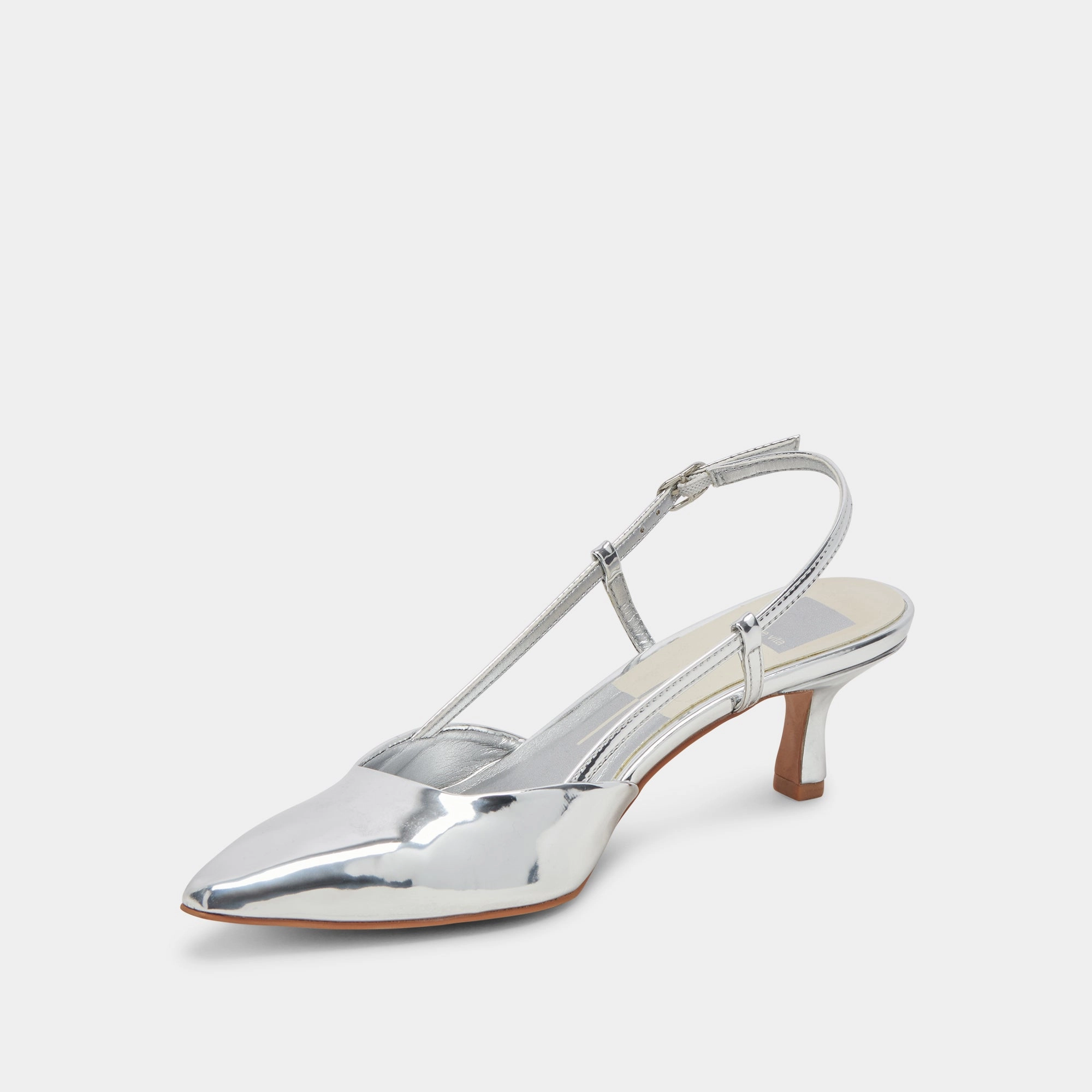 ODELA WIDE HEELS SILVER STELLA