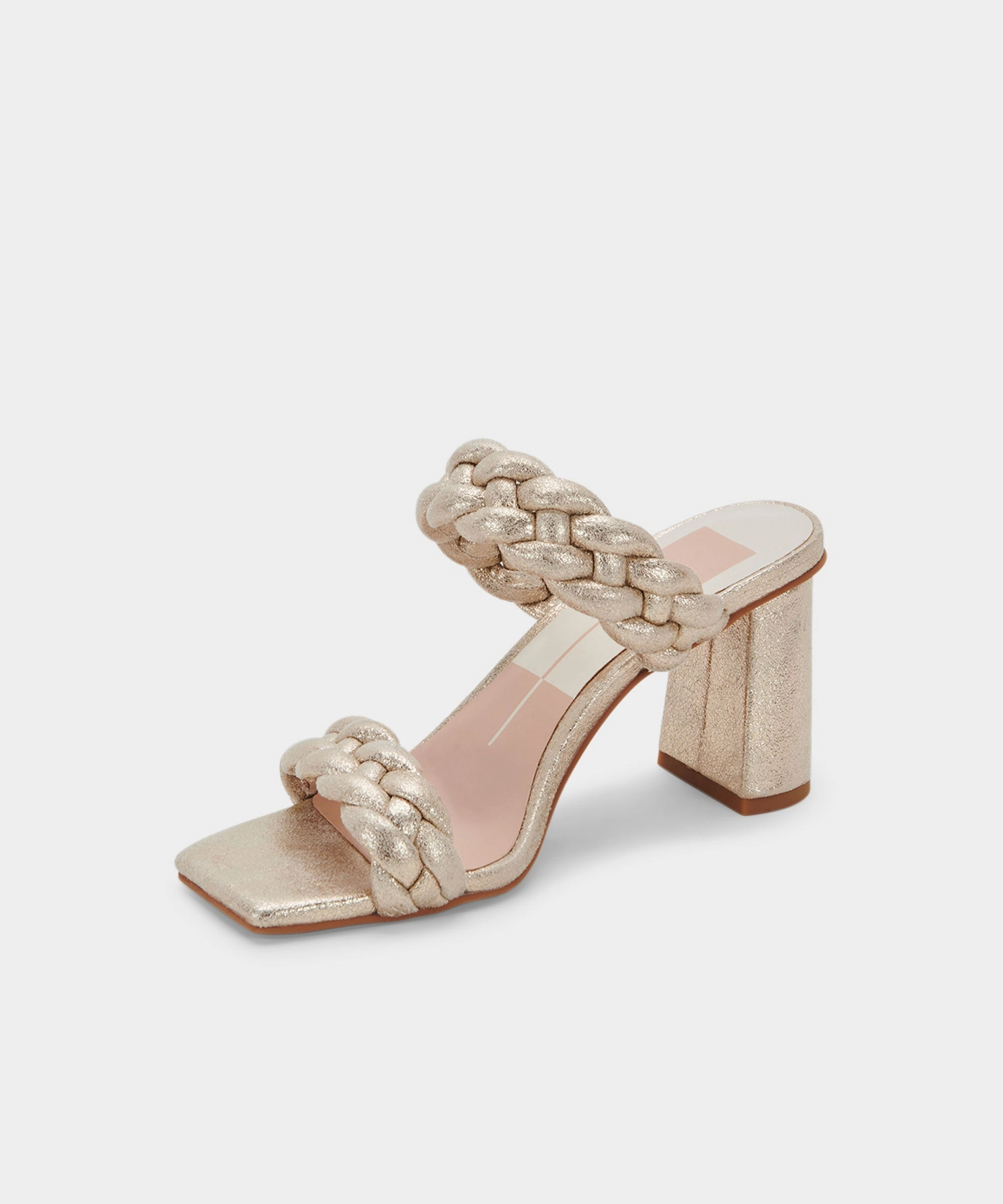 PAILY HEELS LIGHT GOLD METALLIC STELLA SUEDE - re:vita