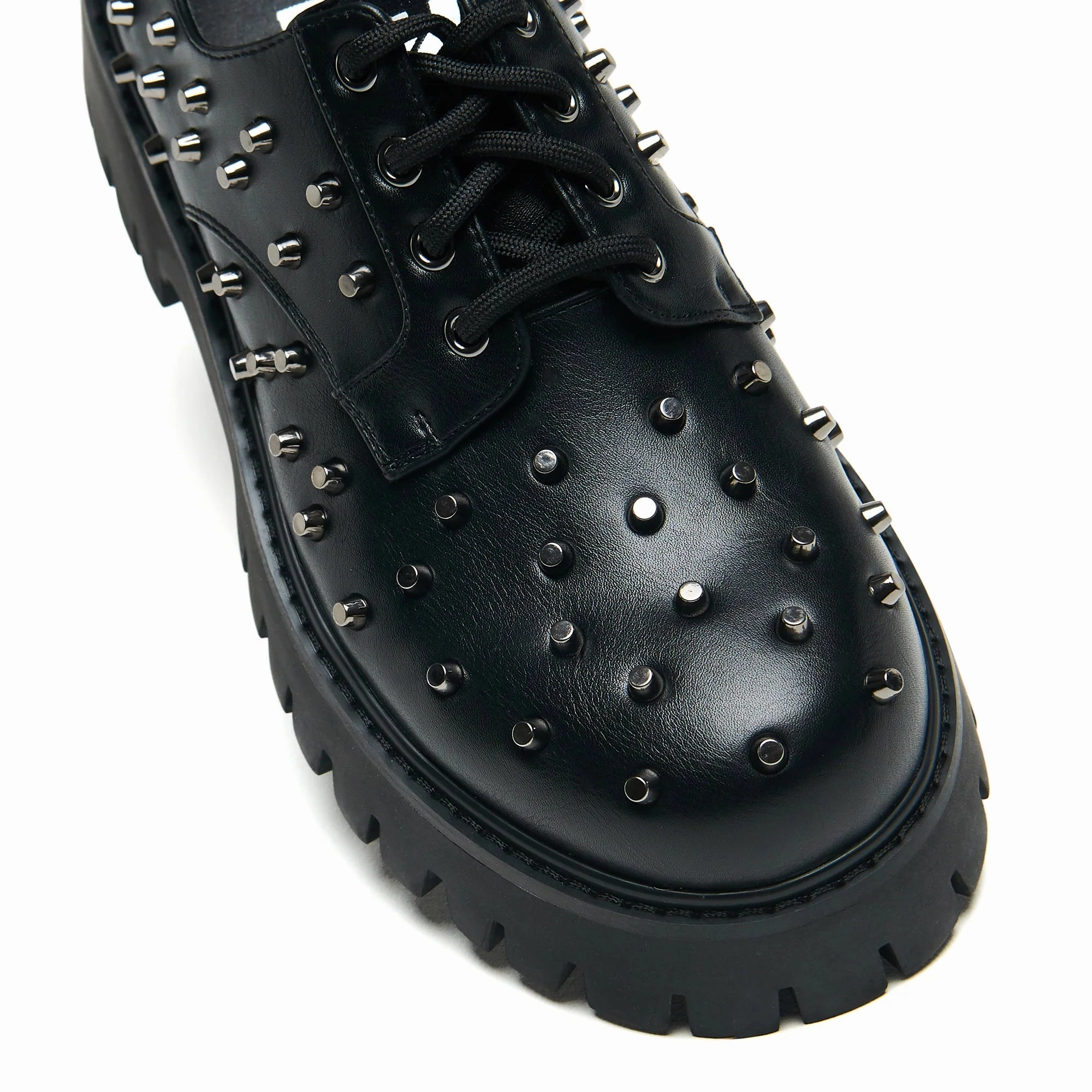 Penitent Men's Studded Shoes - Black