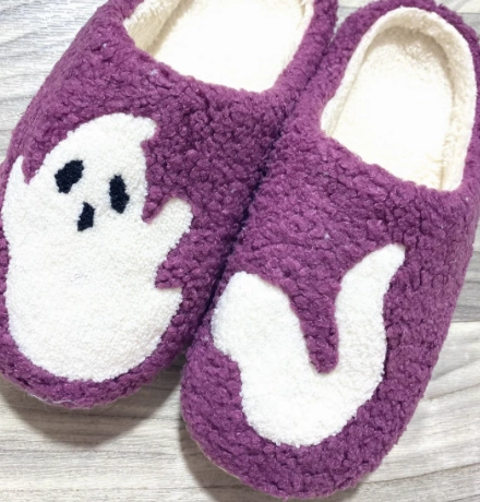 Purple Ghost Super Soft Slippers