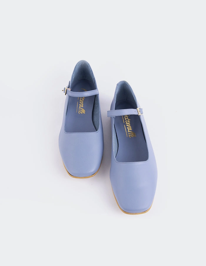 Reubena Blue Leather
