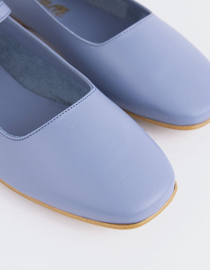 Reubena Blue Leather