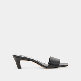 REXA HEELS BLACK LEATHER