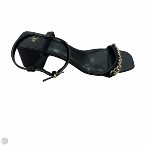 Sandals Heels Block By H&m In Black, Size: 10.5