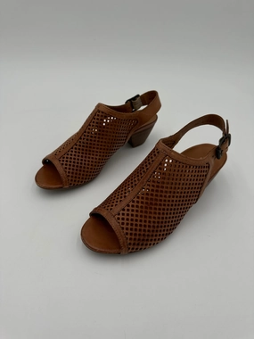 Sandals Heels Block By Paul Green In Brown