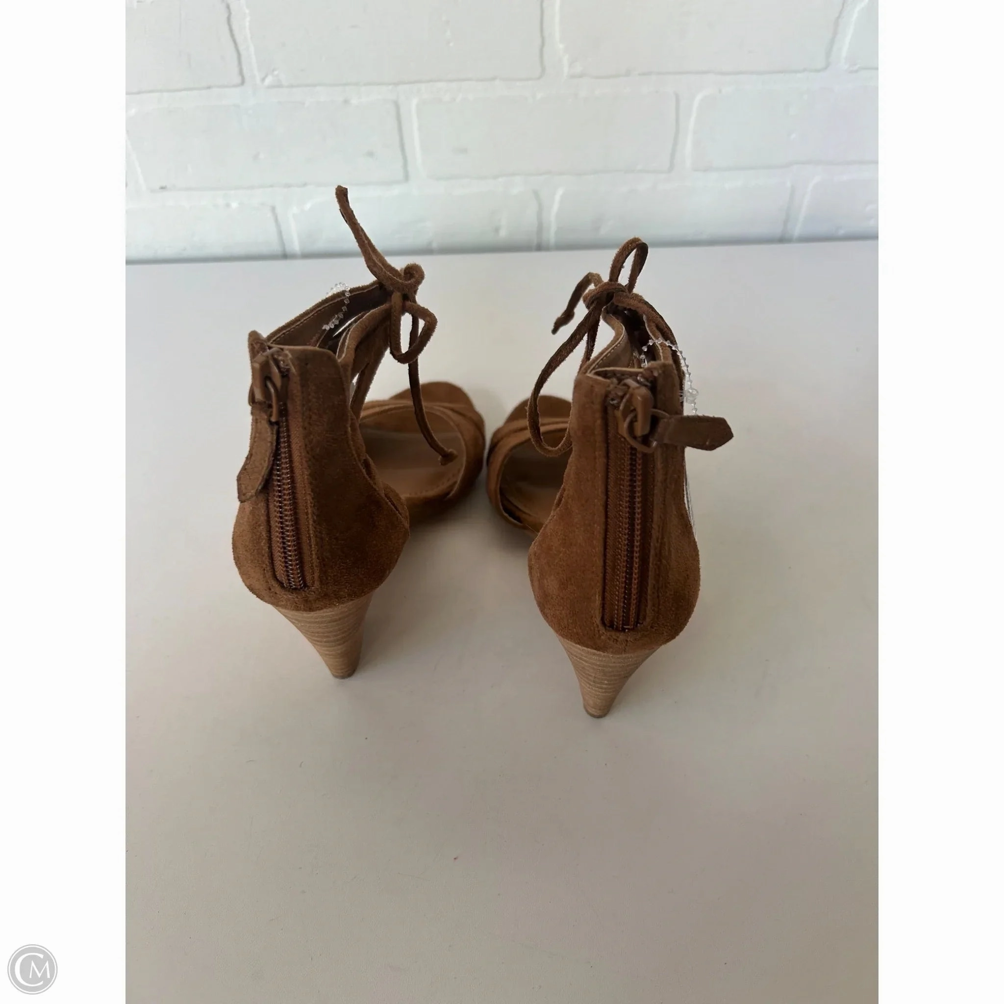 Sandals Heels Wedge By 14th And Union In Brown, Size: 6