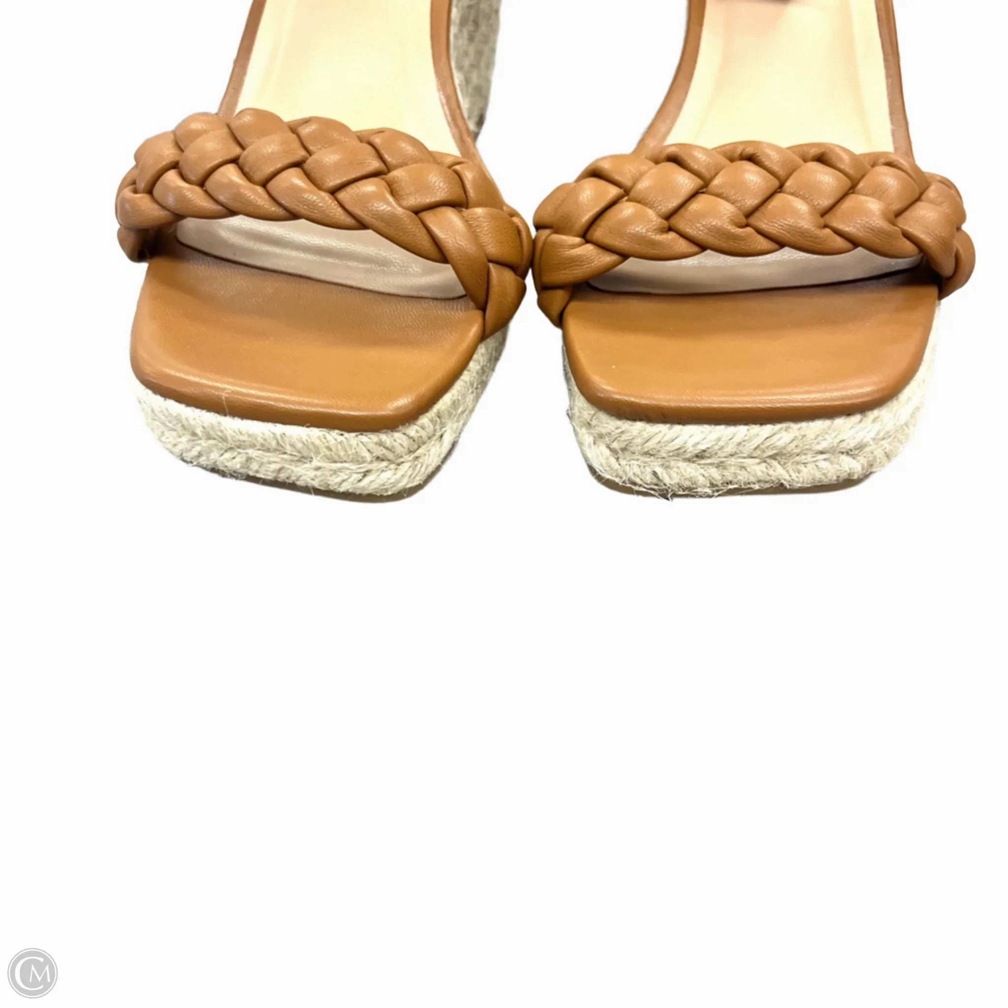 Sandals Heels Wedge By A New Day In Brown, Size: 7