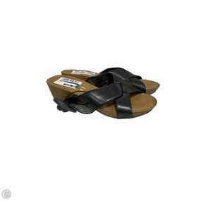 Sandals Heels Wedge By Aerosoles In Black, Size: 7